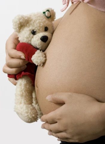 Κοιλιά εγκυμονούσας και αρκουδάκι