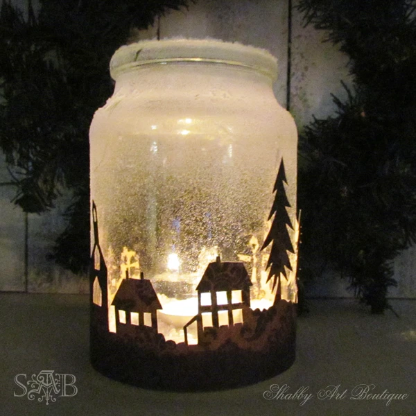 Shabby-Art-Boutique-Christmas-Township-Candle-Jar-2 thumb
