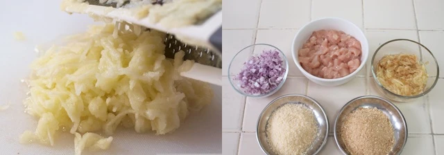 Κεφτεδάκια με κοτόπουλο και μήλο